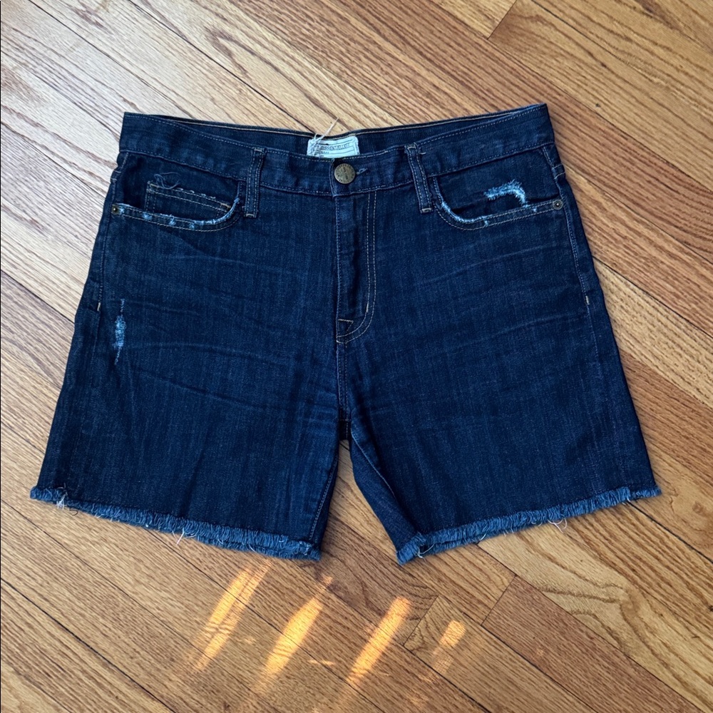 Current/Elliott Indigo Denim Shorts